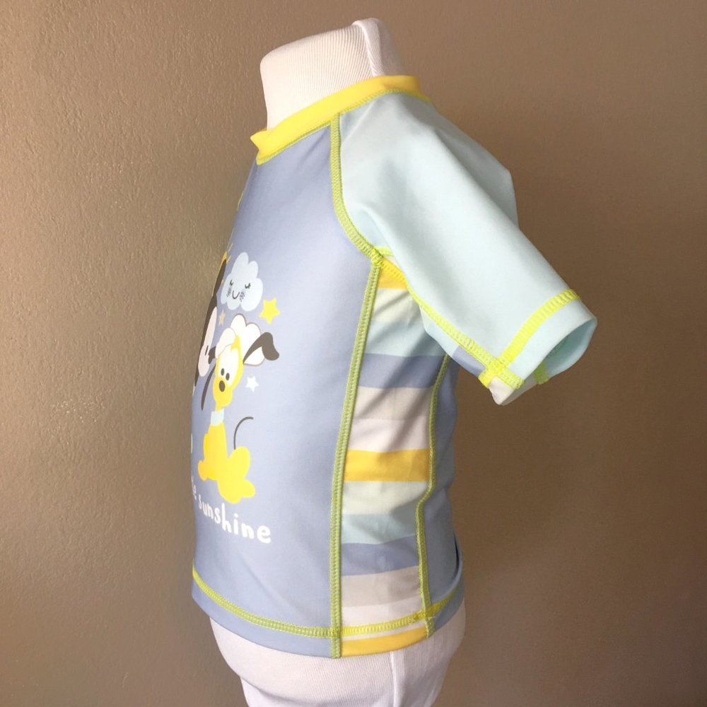 DISNEY BABY Mickey Mouse Baby Boy Swimsuit - Rash Guard and Swim Trunk ๐ญ - Picture 4 of 15
